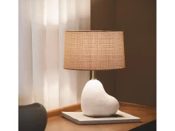 Lámpara de Mesa Cerámica Bulga Blanco