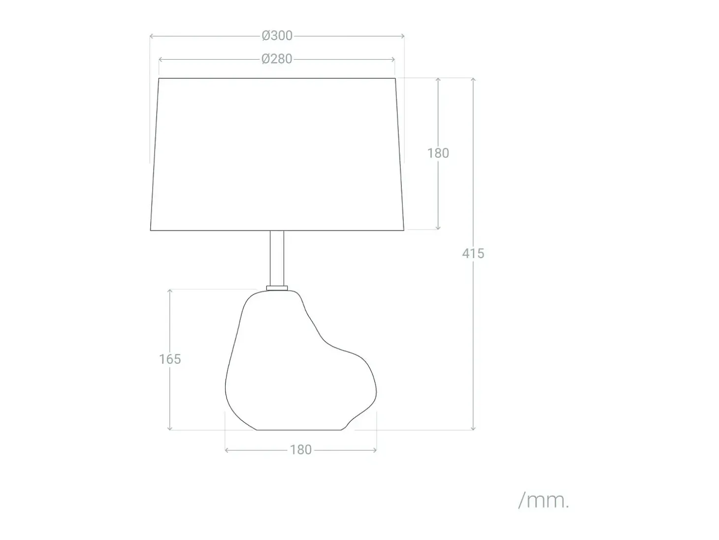 Lámpara de Mesa Cerámica Bulga Blanco