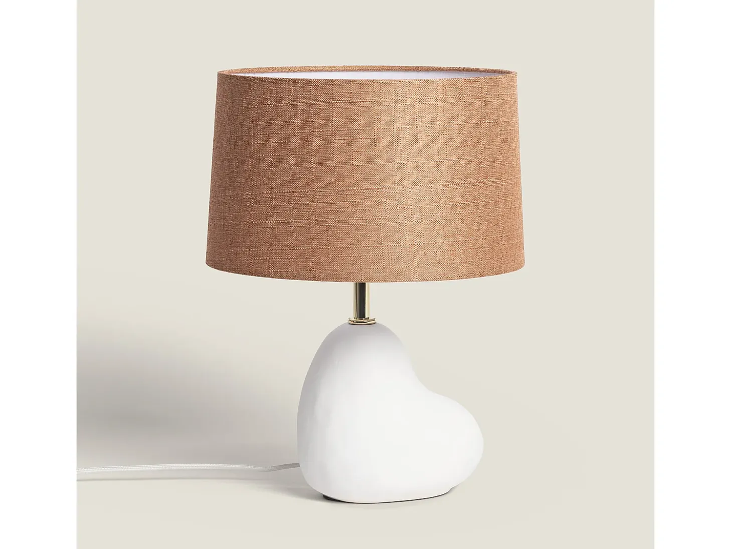 Lámpara de Mesa Cerámica Bulga Blanco