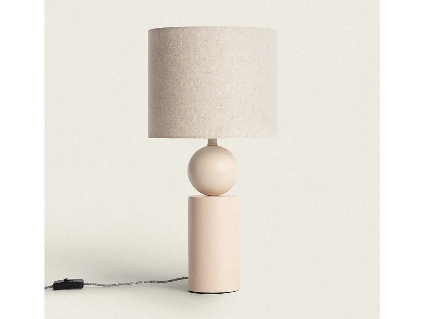 Lámpara de Mesa Cerámica Rahma Beige