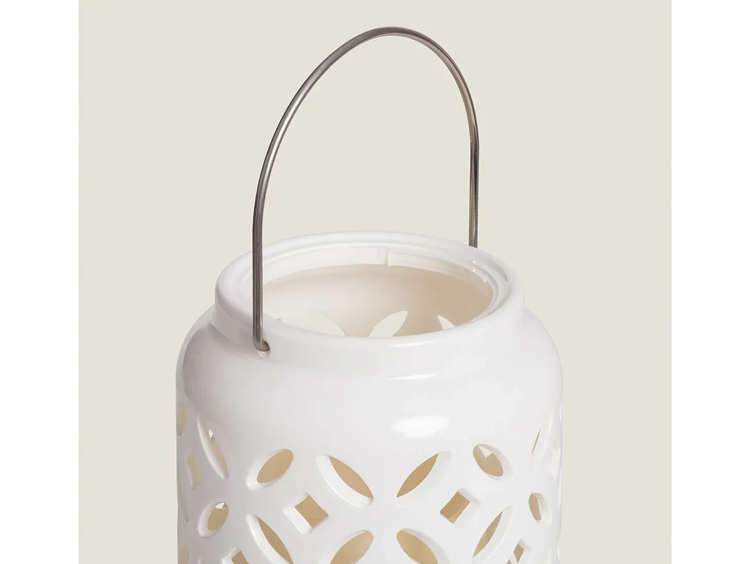 Lámpara de Mesa con Vela LED Portátil Renoir Blanco