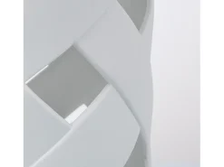Lámpara de Mesa de Cerámica y Tela Makalu Blanco