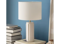 Lámpara de Mesa de Cerámica Corbusier Blanco
