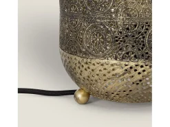 Lámpara de Mesa de Metal Aerba Dorado