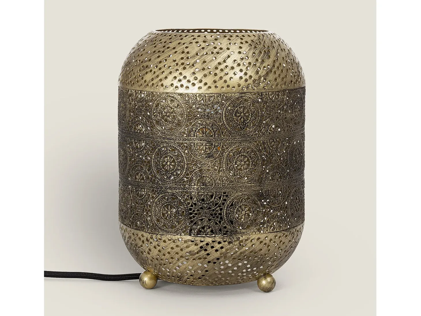 Lámpara de Mesa de Metal Aerba Dorado