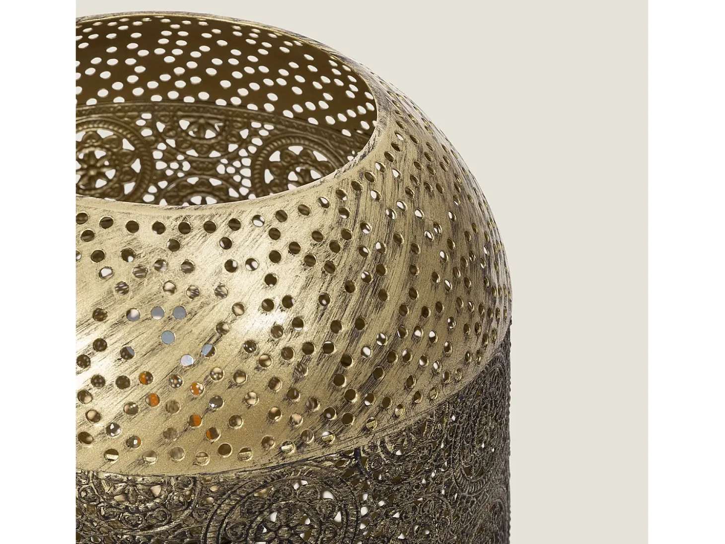 Lámpara de Mesa de Metal Aerba Dorado