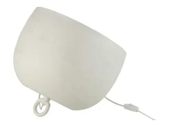 Lámpara de mesa de metal blanco 35x35x32 cm
