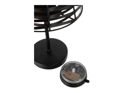 Lámpara de mesa de metal marrón de 20x20x31 cm