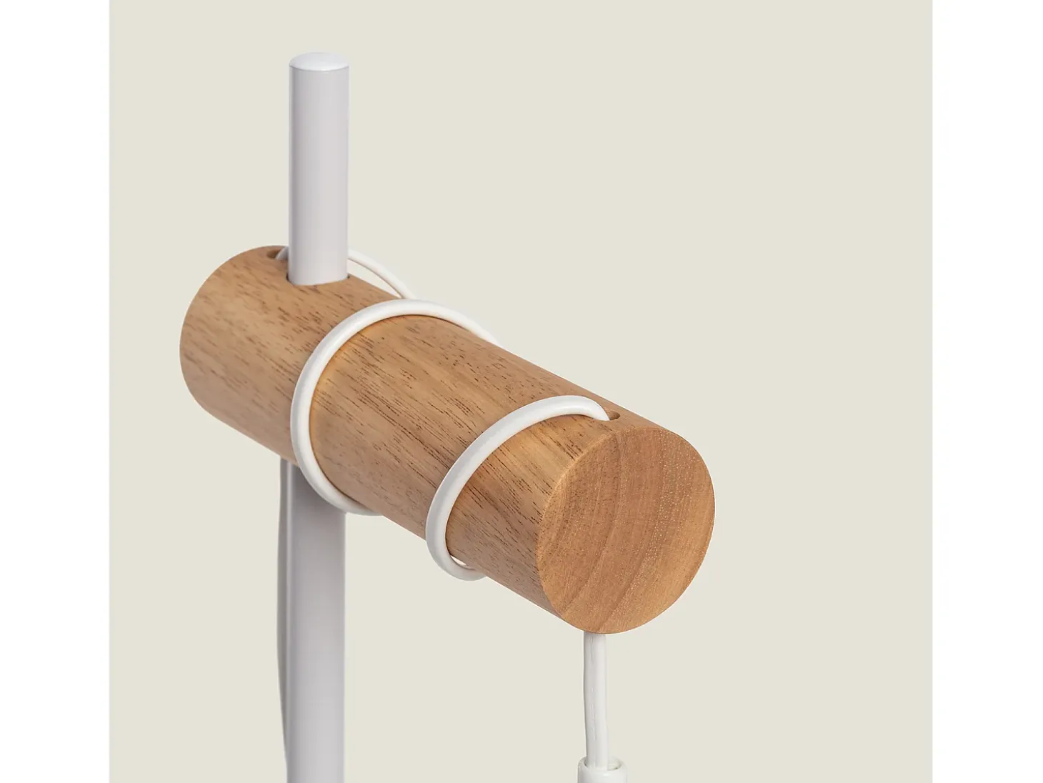 Lámpara de Mesa de Metal WiFi con Regulador Monah Blanco
