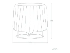 Lámpara de Mesa de Ratán Gondia Natural