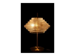 Lámpara de mesa de vidrio dorado 54x36x36 cm