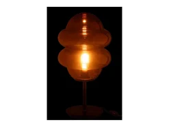 Lámpara de mesa de vidrio marrón 28*28*52 cm
