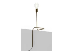 Lámpara de mesa Erwin H 76 de metal dorado