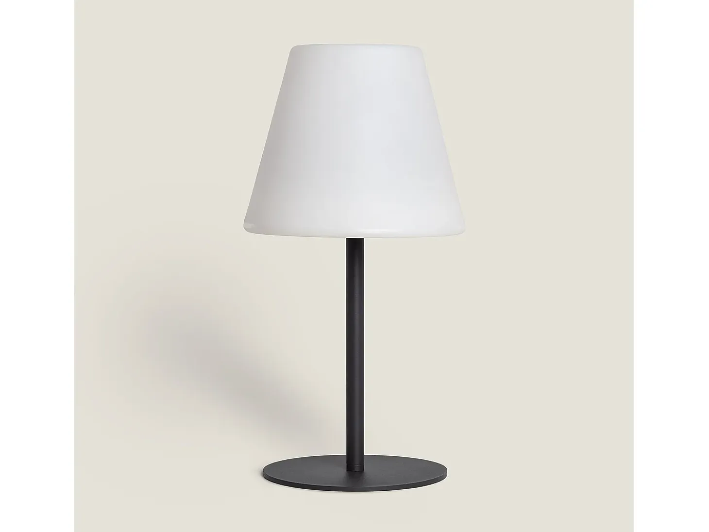 Lámpara de Mesa Exterior Solar LED de Aluminio Larso 3000K Blanco Cálido