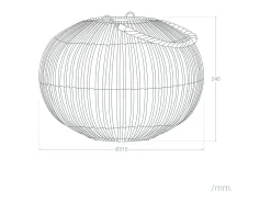 Lámpara de Mesa Exterior Solar LED de Ratán Sipur Natural