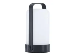 Lámpara de mesa helecho LED para exterior color negro.