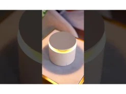 Lámpara de mesa LED blanca Push Up portátil y recargable