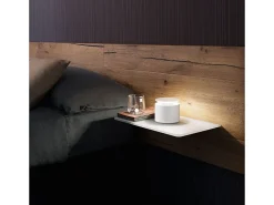 Lámpara de mesa LED blanca Push Up portátil y recargable