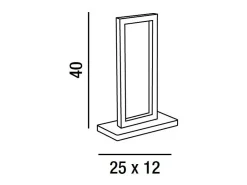 Lámpara de mesa LED Cross 6597 N CT PERENZ