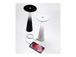 Lámpara de mesa LED Dama Bianca con entrada USB y función powerbank