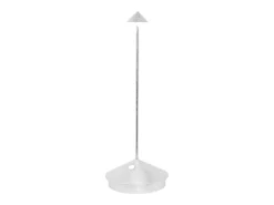 Lámpara de mesa LED inalámbrica recargable y regulable Pina Pro Silver Leaf color azafrán