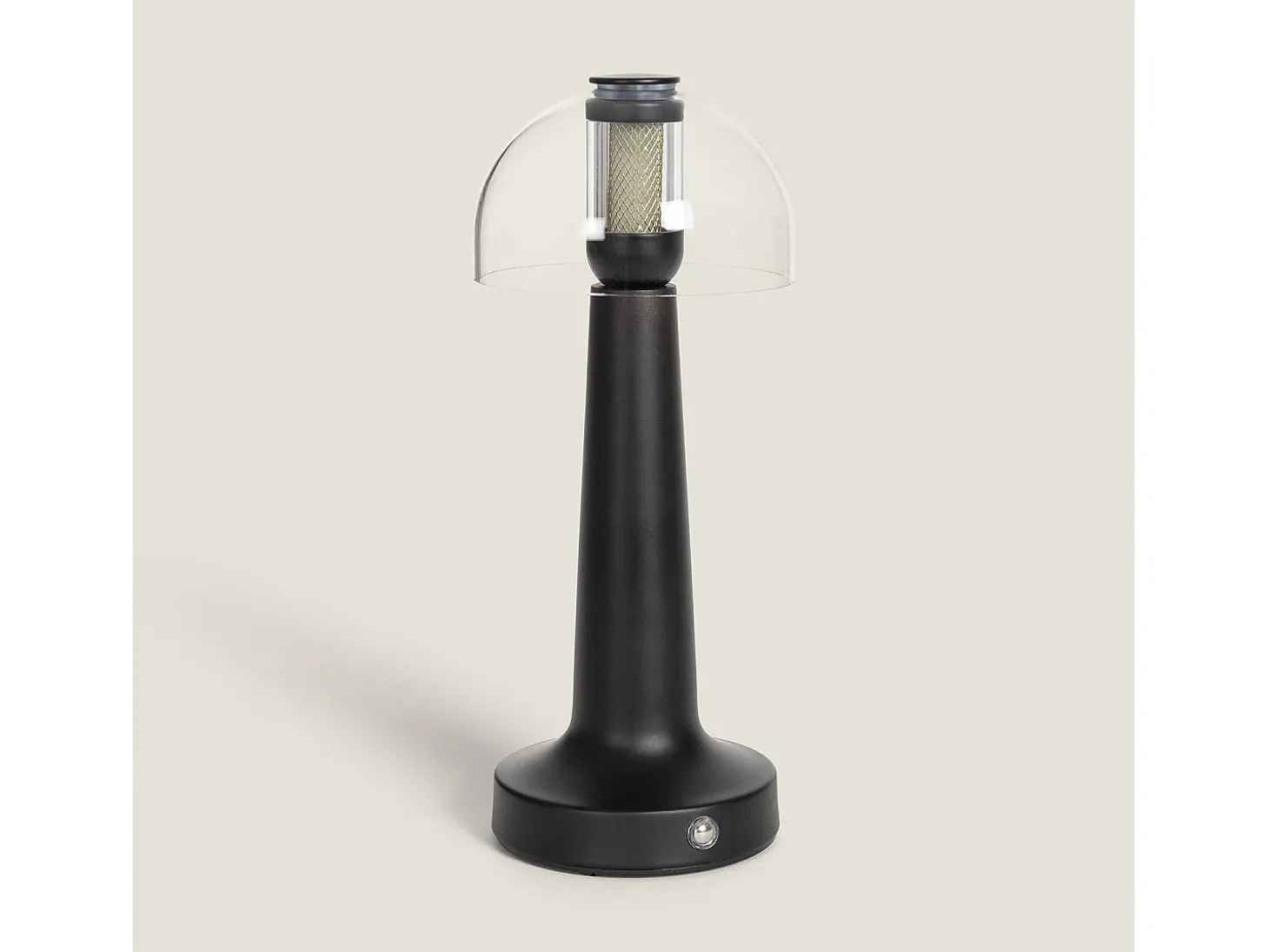Lámpara de Mesa LED Metal Portátil con Batería USB Recargable Luliu Orsha Negro