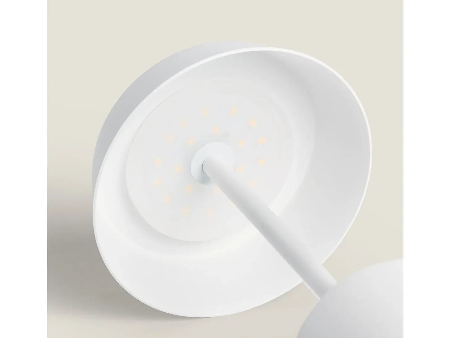 Lámpara de Mesa LED Metal Inalámbrica para Exterior Ula Blanco