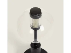 Lámpara de Mesa LED Metal Portátil con Batería USB Recargable Luliu Ludza Negro