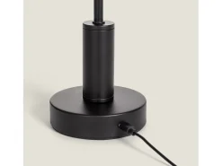 Lámpara de Mesa LED Metal Portátil con Batería USB Recargable Luliu Ludza Negro