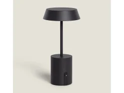 Lámpara de Mesa LED Metal Inalámbrica para Exterior Ula Negro