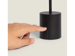 Lámpara de Mesa LED Metal Inalámbrica para Exterior Ula Negro