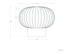 Lámpara de Mesa LED Metal Portátil Exterior con Batería USB Recargable Aluzna Níquel