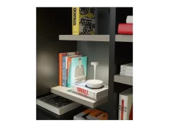 Lámpara de mesa LED mini pro Zafferano Swap, recargable y regulable, blanca, 2200-2700-3000K, 2W, aluminio, IP65
