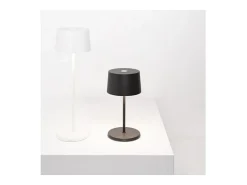 Lámpara de mesa LED mini Zafferano Olivia Pro, oro amarillo, recargable y regulable - 2200-2700-3000K, 9 horas a máxima potencia