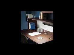 Lámpara de mesa LED Olivia pro mini blanca recargable y regulable