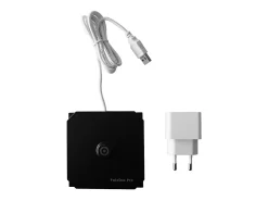 Lámpara de mesa LED Poldina Pro con craquelado de hoja de oro rojo, recargable y regulable, con batería de hasta 12 horas