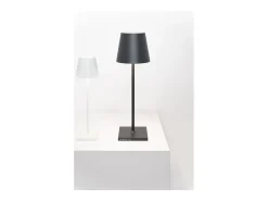 Lámpara de mesa LED Poldina L Desk Corten recargable y regulable con batería de hasta 12 horas