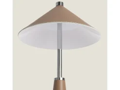 Lámpara de Mesa LED Portátil Cuero con Batería USB Recargable Tyu Tule Marrón