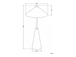 Lámpara de Mesa LED Portátil Cuero con Batería USB Recargable Tyu Tule Marrón