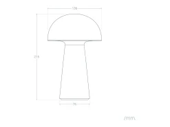 Lámpara de Mesa LED Portátil Exterior con Batería USB Recargable Uyanga Beige