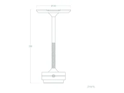 Lámpara de Mesa LED Portátil con Batería USB Recargable Astrid Dorado