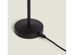 Lámpara de Mesa LED Portátil para Exterior Metal con Batería Recargable Pirinoa Negro
