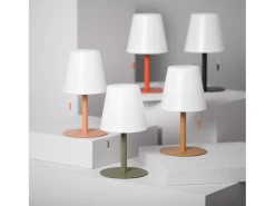 Lámpara de Mesa LED Portátil para Exterior Aluminio con Batería Recargable Epinay Verde Caqui