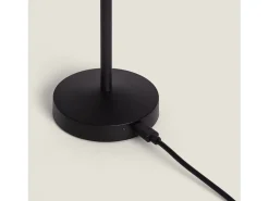 Lámpara de Mesa LED Portátil para Exterior Metal con Batería Recargable Lendora Smoke Negro