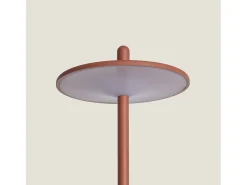 Lámpara de Mesa LED Portátil para Exterior Metal con Batería Recargable Milevani Terracota