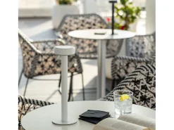 Lámpara de Mesa LED Portátil con Batería USB Recargable Bunza Blanco