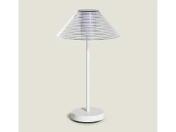 Lámpara de Mesa LED Portátil Exterior con Batería USB Recargable Katuma Blanco