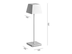Lámpara de mesa LED portátil recargable Siesta Pink IP54