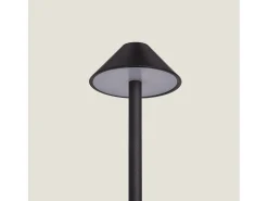 Lámpara de Mesa LED Portátil para Exterior Metal con Batería Recargable Magatzi Negro