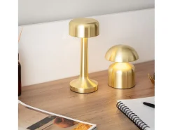 Lámpara de Mesa LED Portátil con Batería USB Recargable Ciara Dorado